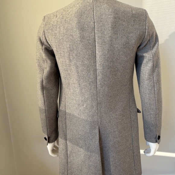 AllSaints Single-Button Overcoat - Picture 2 of 3